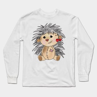 Igel mit Kirschen Long Sleeve T-Shirt